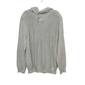 Y2K Express Clean Boy Hooded Sweater Mens Size XL Cleancore Scandi Quiet Luxury